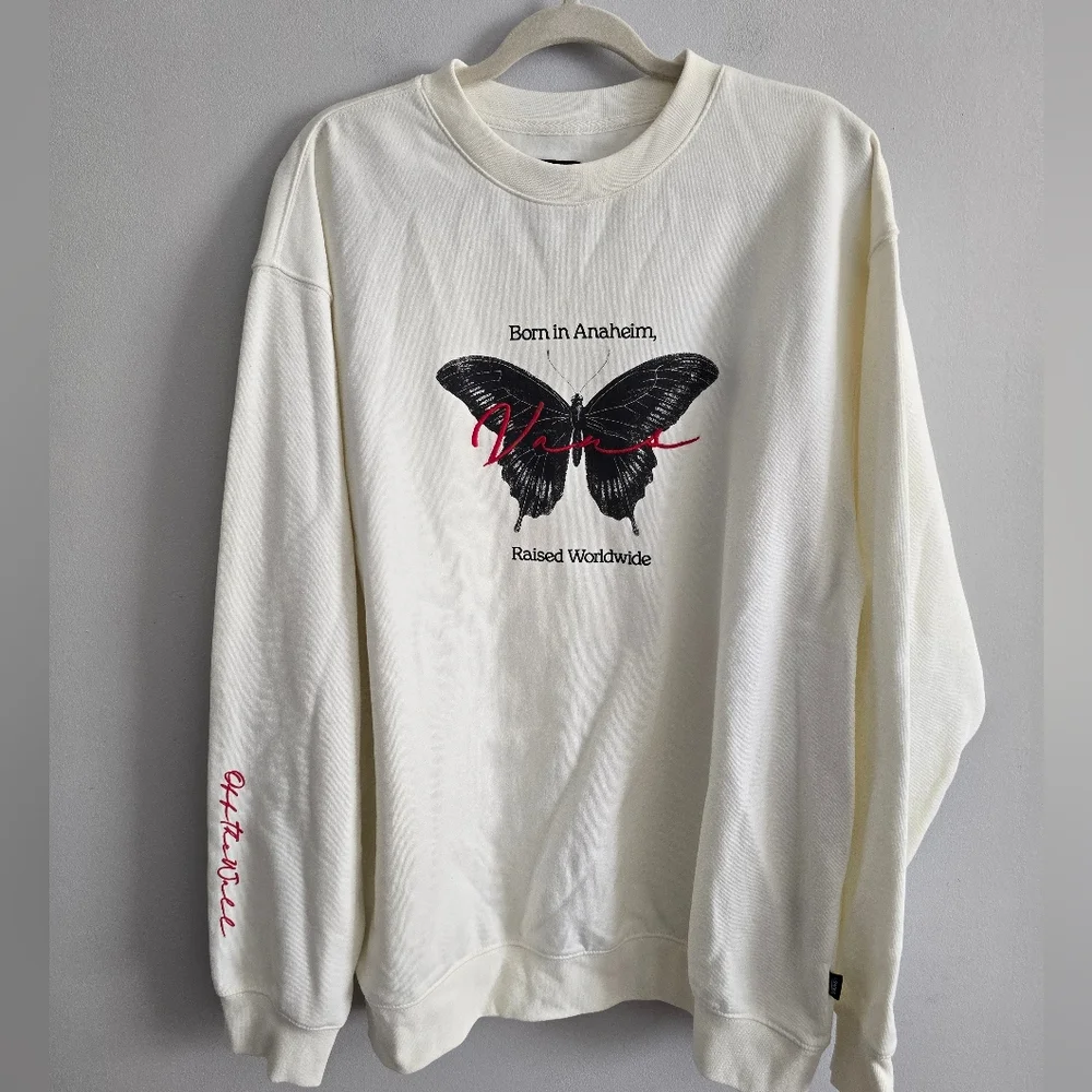 Men's Vans Born In Anaheim Loose Crew Oversized Sweatshirt XL - Picture 3 of 7